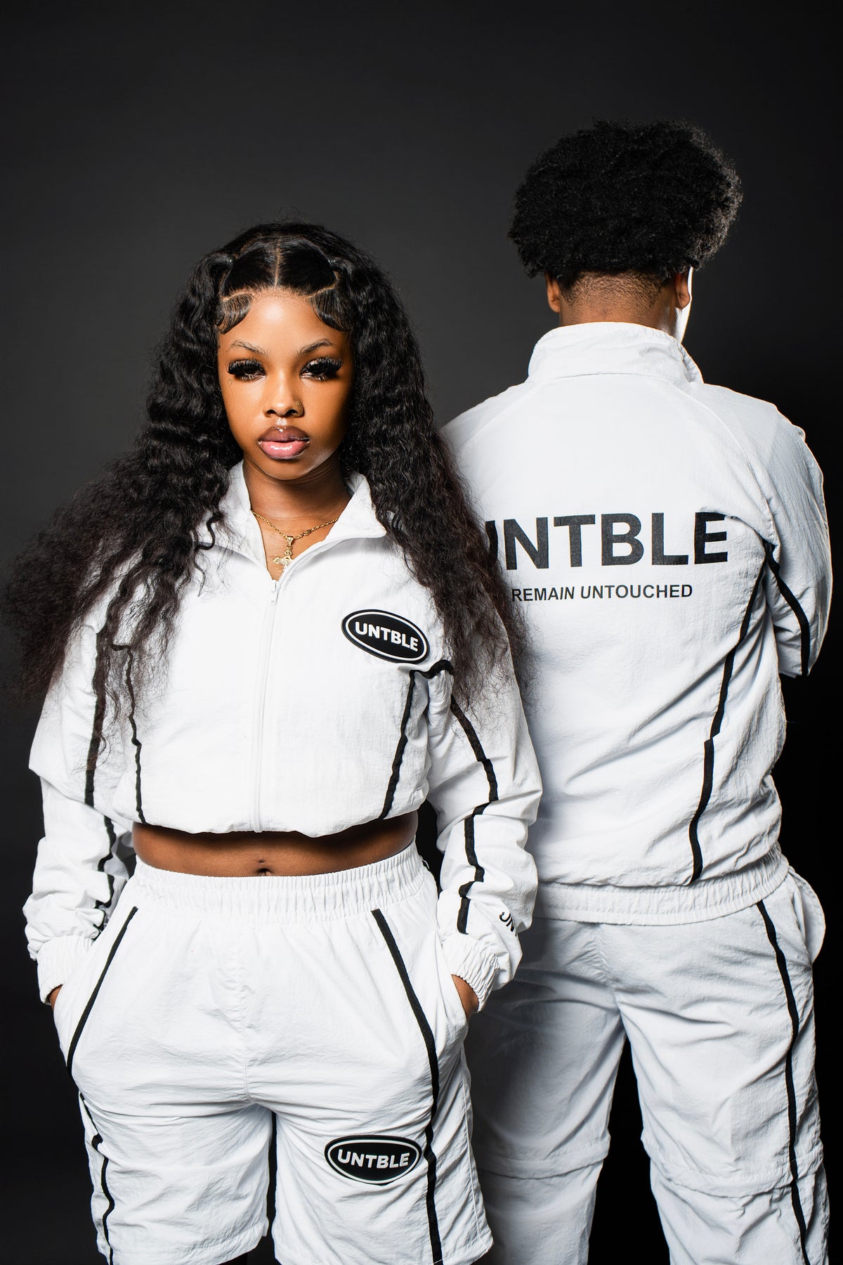 WHITE "UNTBLE" TRACKSUIT